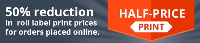 Half Price Printed Labels