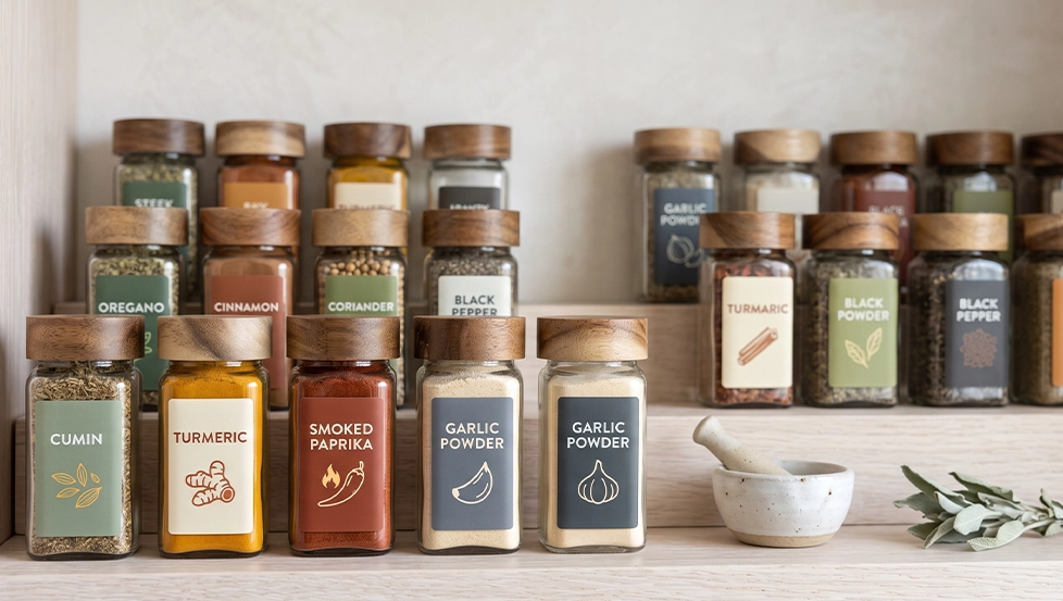Custom Spice Jar Labels: Practical Labelling for Every Need
