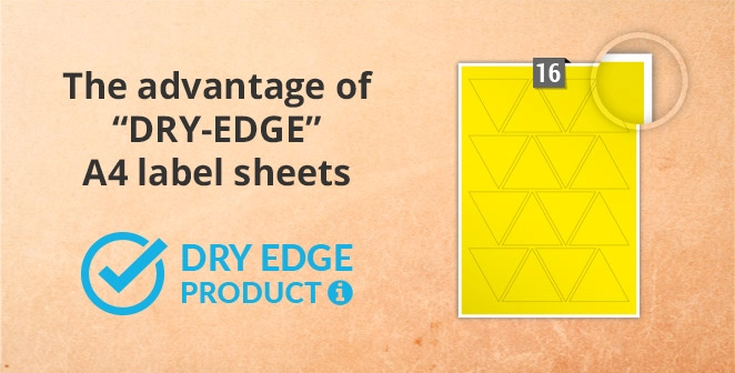 The Advantage of Dry-Edge A4 label sheets