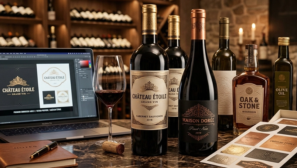 Embossed Labels: A Premium Choice for Luxury Products Like Wine