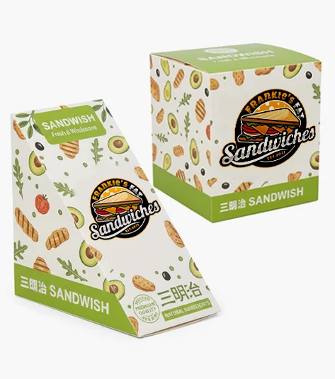 Formes triangulaires et carr&eacute;es pour l&rsquo;emballage des sandwichs