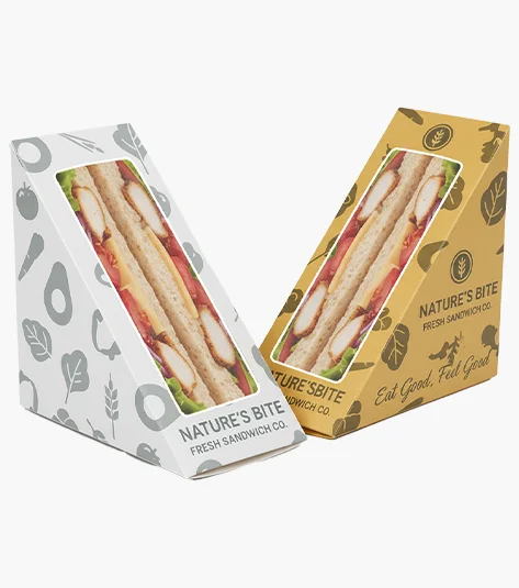 Designs simples et color&eacute;s pour bo&icirc;tes &agrave; sandwich