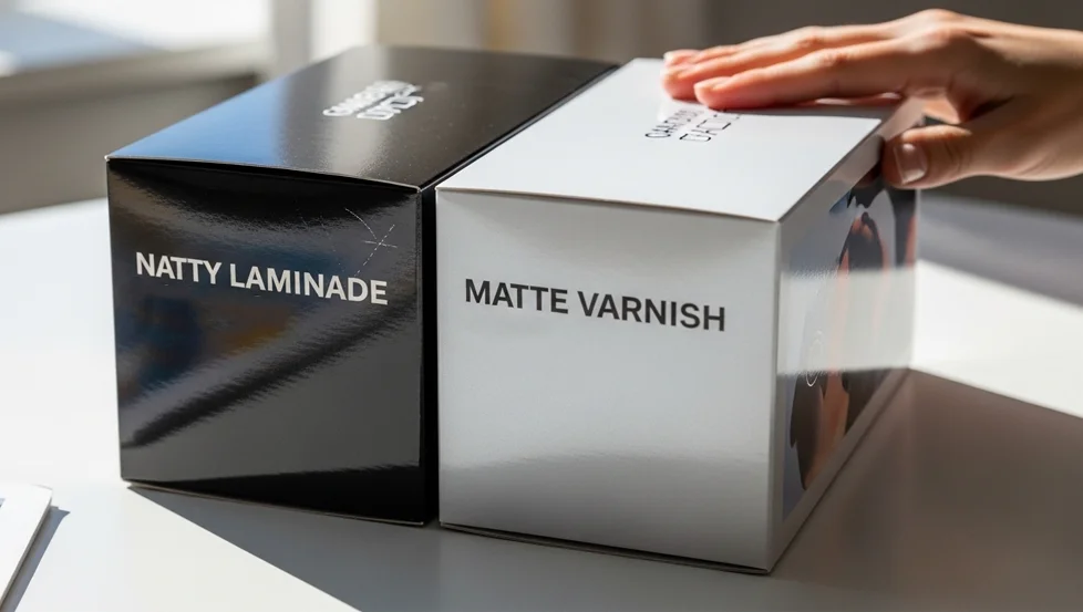 Pelliculage ou vernis pour les bo&icirc;tes d'emballage : comment choisir la bonne finition