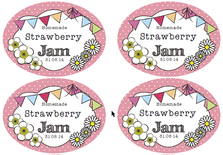 Great British Summer Jam Label Template Animatedtructions