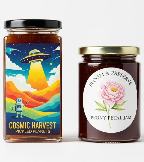 Choose the right label shape for jar products