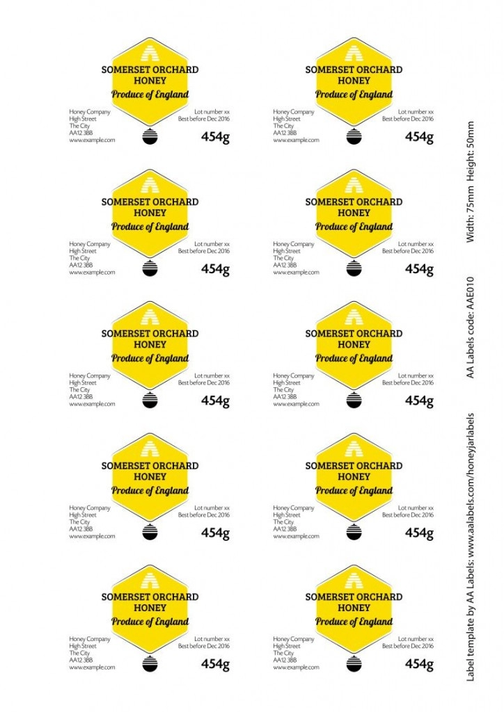 jar04 Honey Jar Label Image