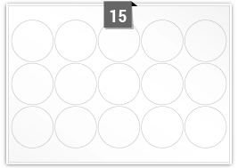 15 Circular Label per A3 sheet 