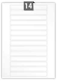 14 Rectangle Labels per A4 sheet 