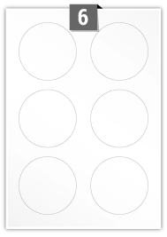 A4 Blank Round Circular Labels – Multiple Sizes & Materials For Printing