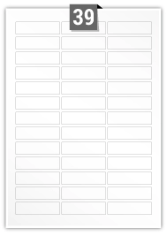 39 Rectangle Labels per A4 sheet 