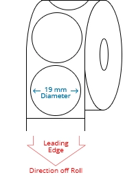 19 mm Circle Roll Labels