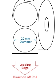 20 mm Circle Roll Labels