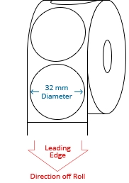 32 mm Circle Roll Labels
