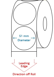 51 mm Circle Roll Labels
