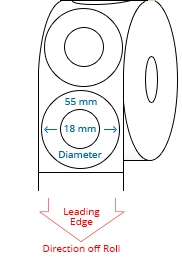 55 (18) mm Circle Roll Labels