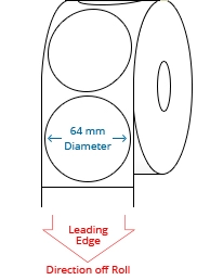64 mm Circle Roll Labels