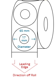65 (17) mm Circle Roll Labels