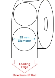55 mm Circle Roll Labels