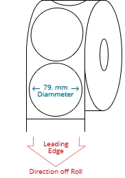 79 mm Circle Roll Labels