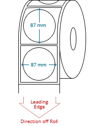 87 mm Circle Roll Labels