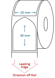 20 mm x 30 mm Roll Labels