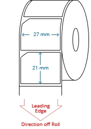 27 mm x 21 mm Roll Labels