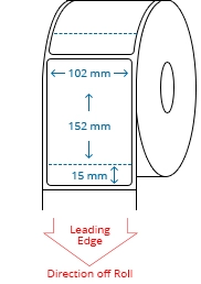 102 mm x 152 mm Roll Labels