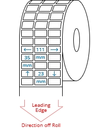 35 mm x 23 mm Roll Labels