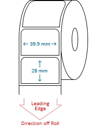 39.90 mm x 28.00 mm Roll Labels