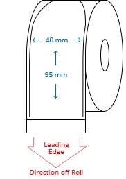 40 mm x 95 mm Roll Labels