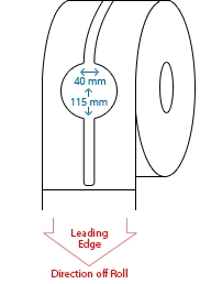 40 mm x 115 mm Roll Labels