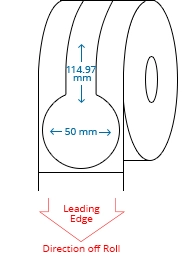 50 mm x 114.97 mm Roll Labels