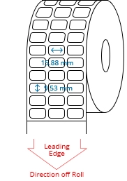 15.88 mm x 9.53 mm Roll Labels