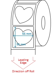 55 mm x 55 mm  / 51 mm x 46 mm Roll Labels