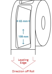 65 mm x 199 mm / 63 mm x 95 mm Roll Labels