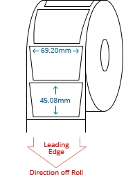69.20 mm x 45.08 mm Roll Labels