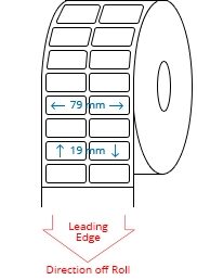 79 mm x 19 mm Roll Labels
