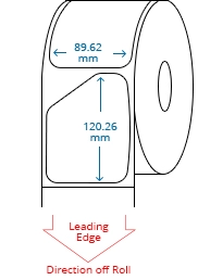 89.62 mm x 120.26 mm Roll Labels