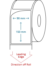 90 mm x 150 mm Roll Labels