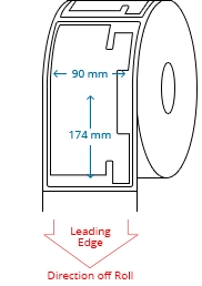 90 mm x 174 mm Roll Labels