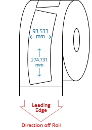 93.53 mm x 274.73 mm Roll Labels
