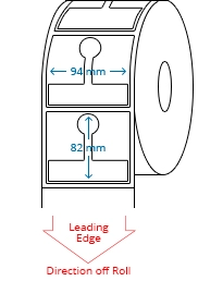94 mm x 82 mm / 90 mm x 78 mm Roll Labels
