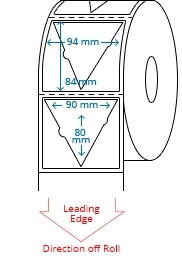 94 mm x 84 mm Roll Labels
