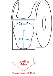 74 mm x 114 mm Roll Labels