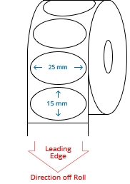 25 mm x 15 mm Roll Labels