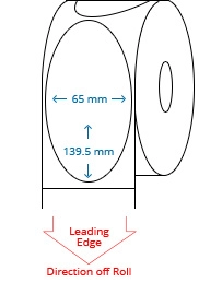 65 mm x 139.5 mm Roll Labels