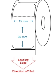 15 mm x 30 mm Roll Labels