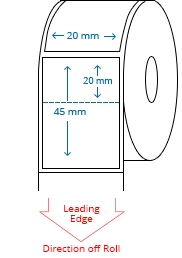 20 mm x 45 mm Roll Labels