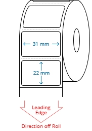 31 mm x 22 mm Roll Labels