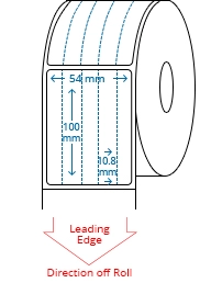 54 mm x 100 mm Roll Labels